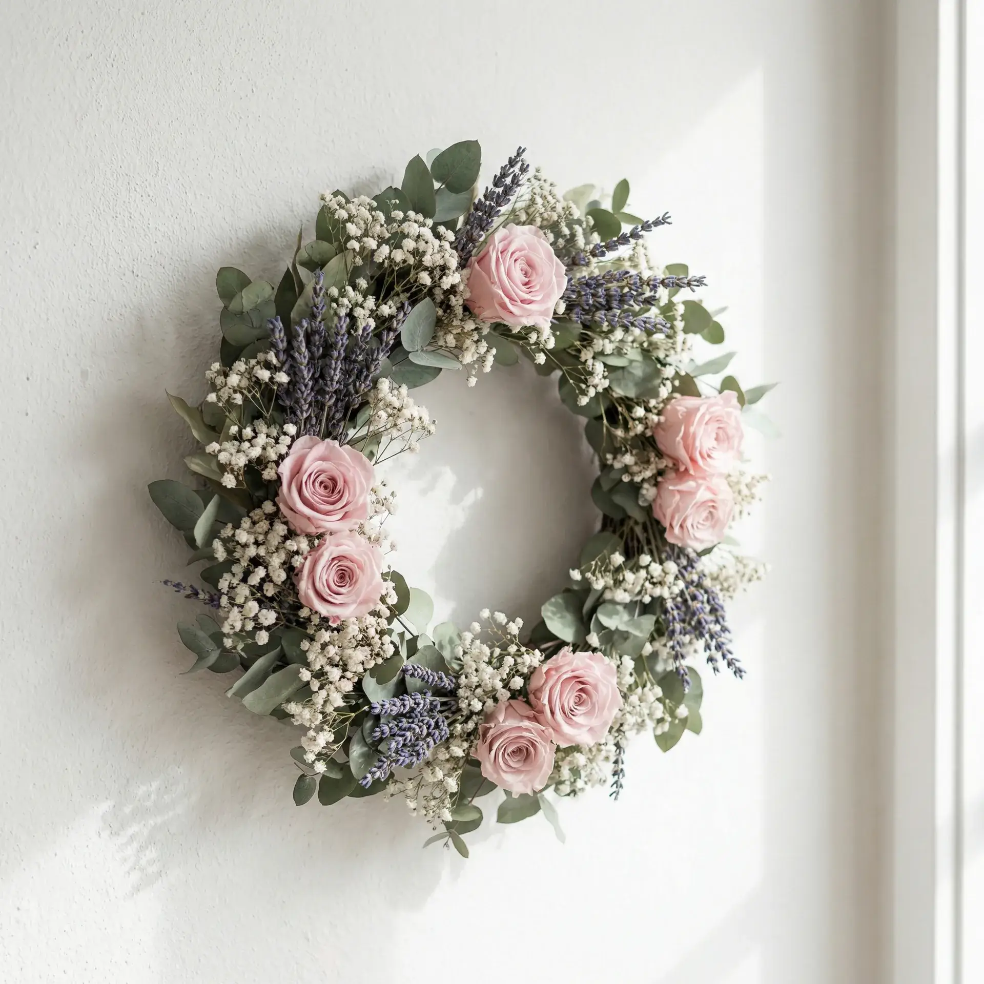 干花花环创意作品 - 探花网